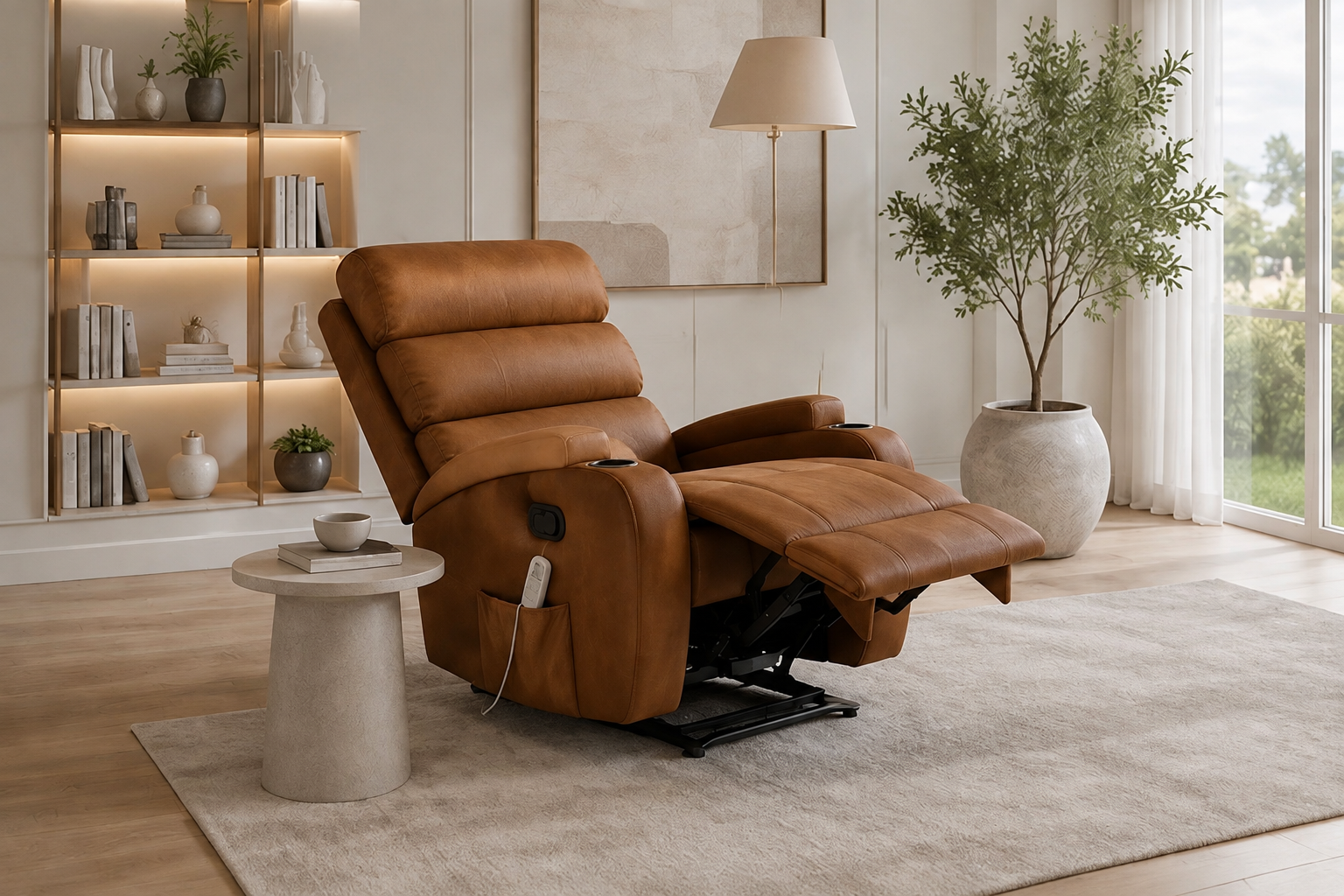 Poltrona Lift Chair — Função lift, reclinação elétrica e massagem.